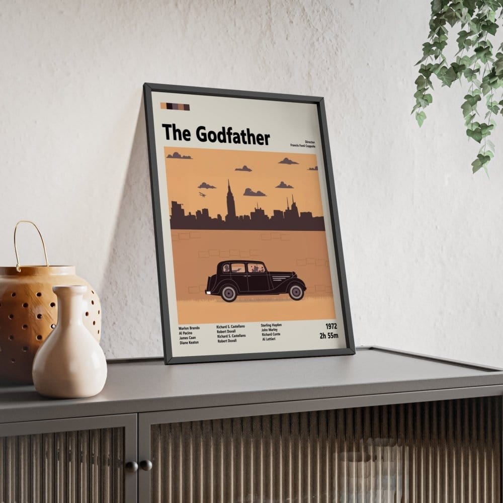Framed The Godfather movie poster