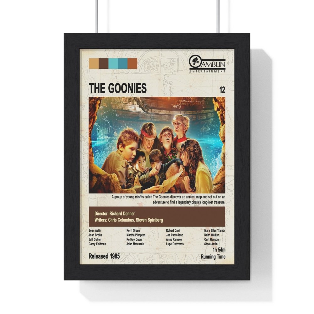 The Goonies Movie Poster – Iconic Adventure Comedy Art Print - Poster Kingz - A5 (unframed) - Movie Poster - 