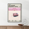 Framed The Grand Budapest Hotel movie poster