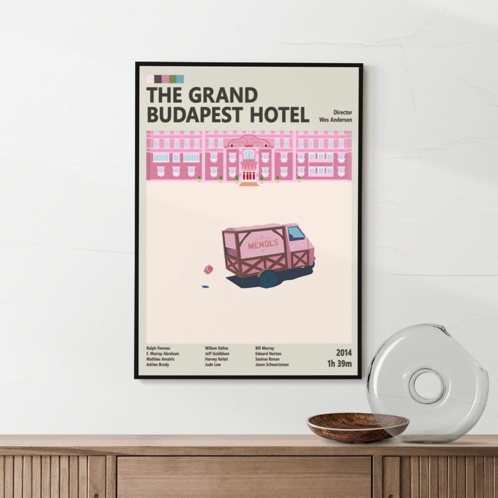 Framed The Grand Budapest Hotel movie poster