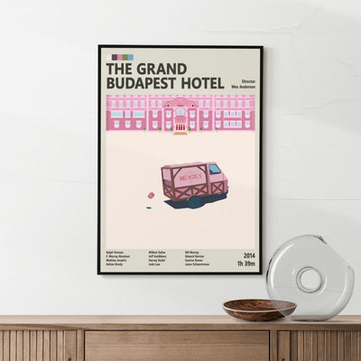 Framed The Grand Budapest Hotel movie poster