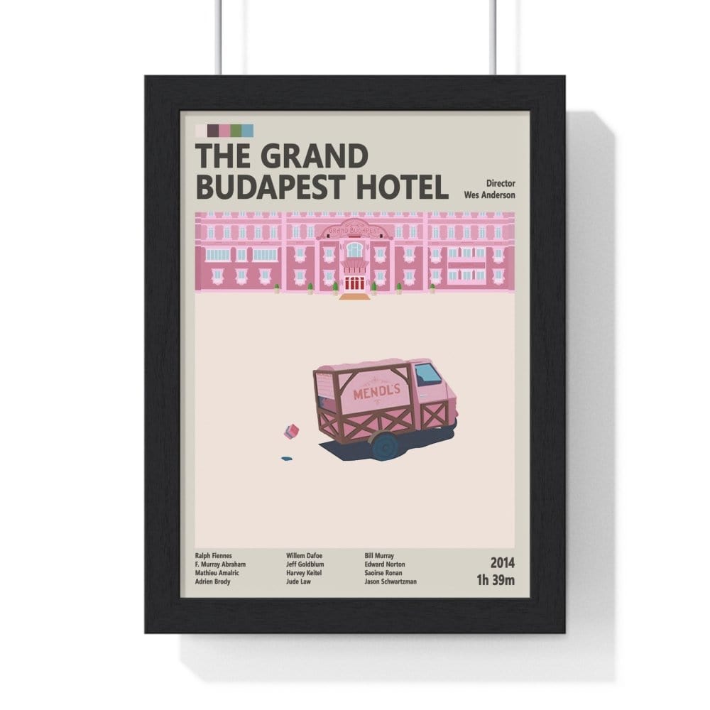 Framed The Grand Budapest Hotel movie poster
