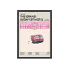 Framed The Grand Budapest Hotel movie poster close-up