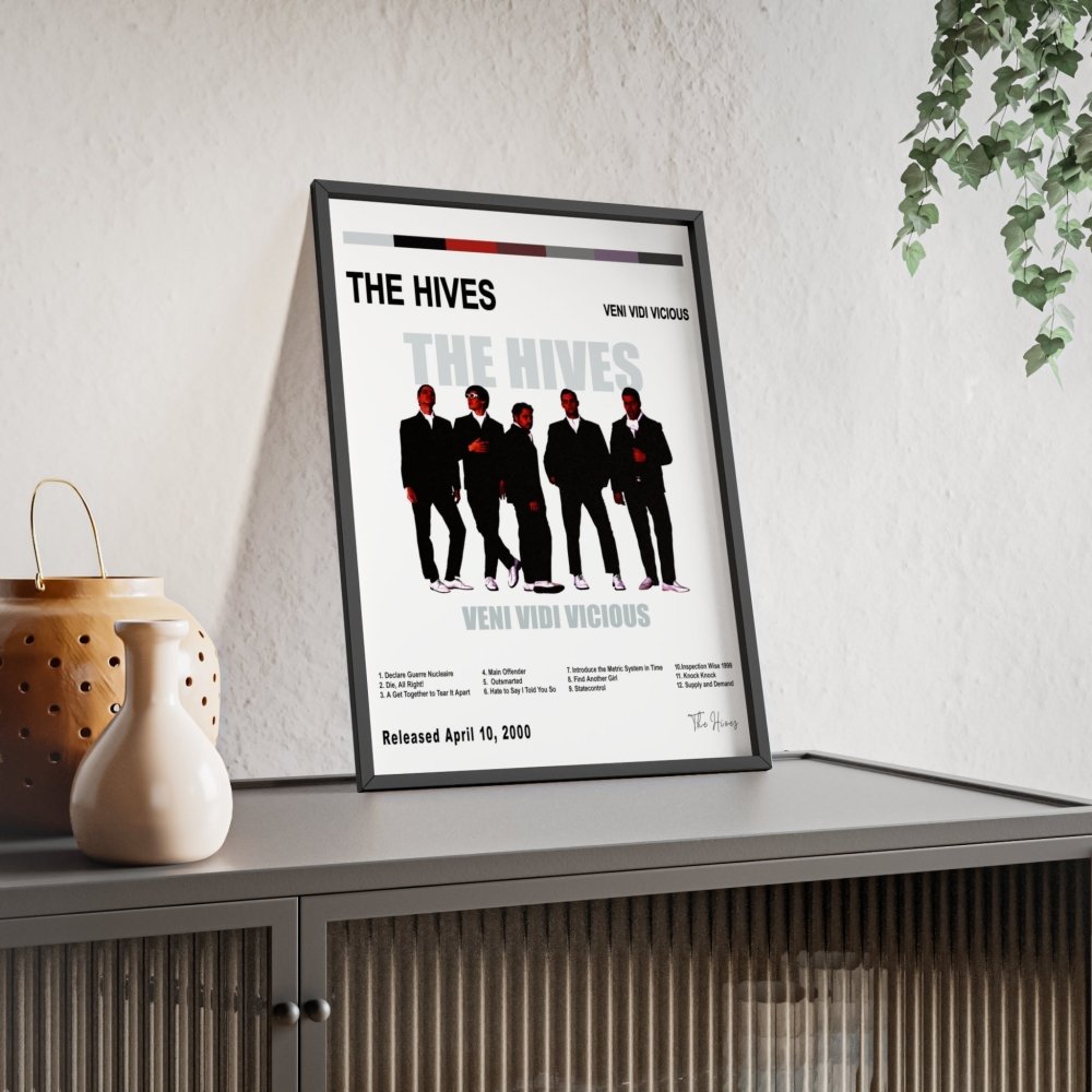 The Hives - Veni Vidi Vicious Album Cover Poster - Poster Kingz - A5 (unframed) - White - 