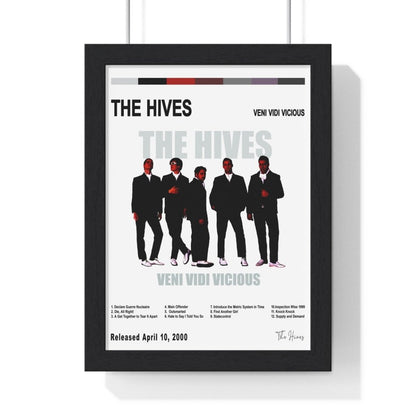 The Hives - Veni Vidi Vicious Album Cover Poster - Poster Kingz - A5 (unframed) - White - 