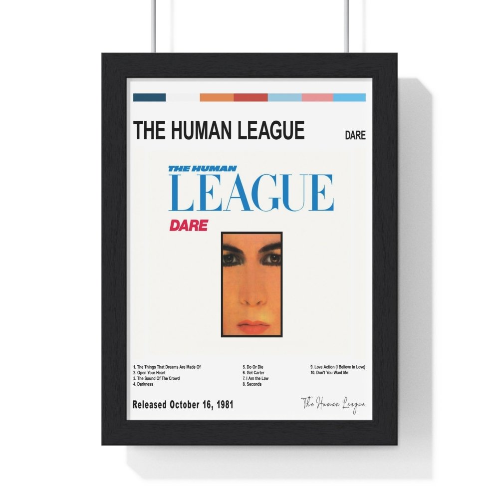 The Human League - Dare Album Cover Poster - Poster Kingz - A5 (unframed) - White - 