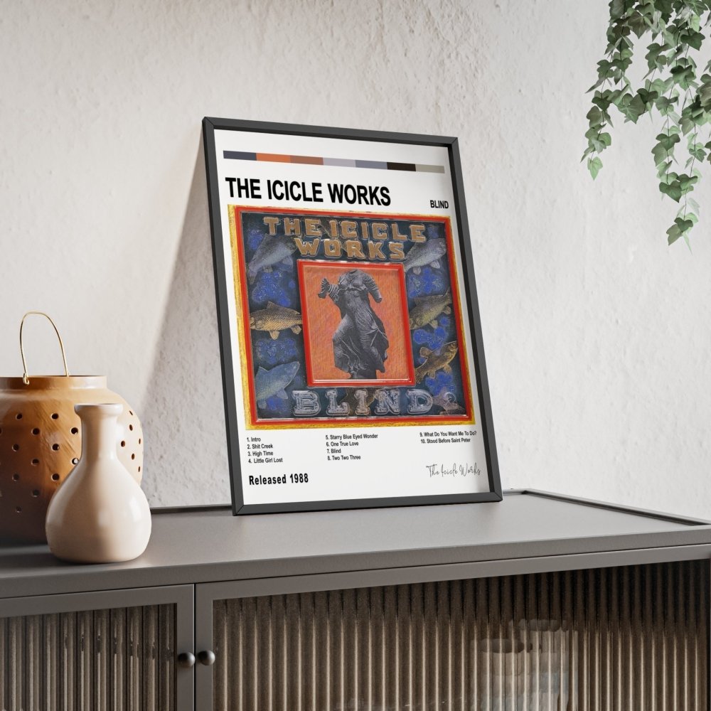 The Icicle Works - Blind Album Cover Poster - Poster Kingz - A5 (unframed) - White - 