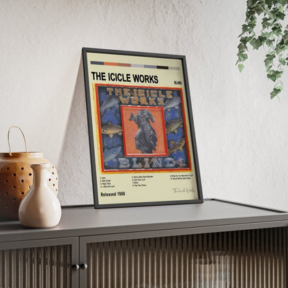 The Icicle Works - Blind Album Cover Poster - Poster Kingz - A5 (unframed) - White - 