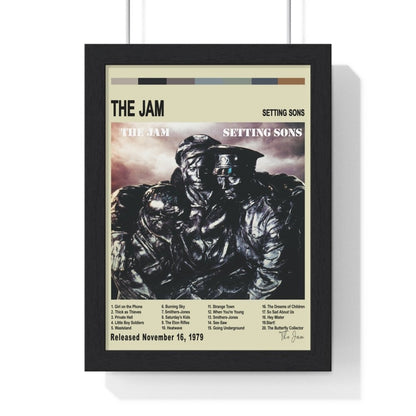 The Jam Album Cover Poster - Poster Kingz - A5 (unframed) - Vintage - Setting Sons