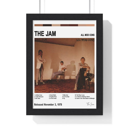 The Jam Album Cover Poster - Poster Kingz - A5 (unframed) - White - All Mod Cons