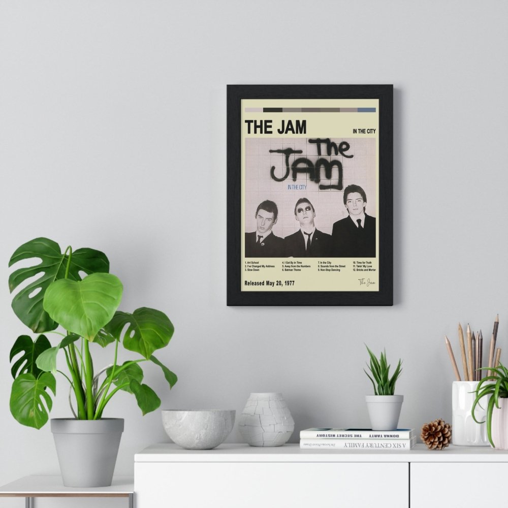 The Jam Album Cover Poster - Poster Kingz - A5 (unframed) - White - In The City