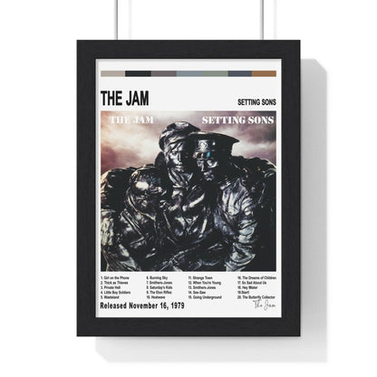 The Jam Album Cover Poster - Poster Kingz - A5 (unframed) - White - Setting Sons