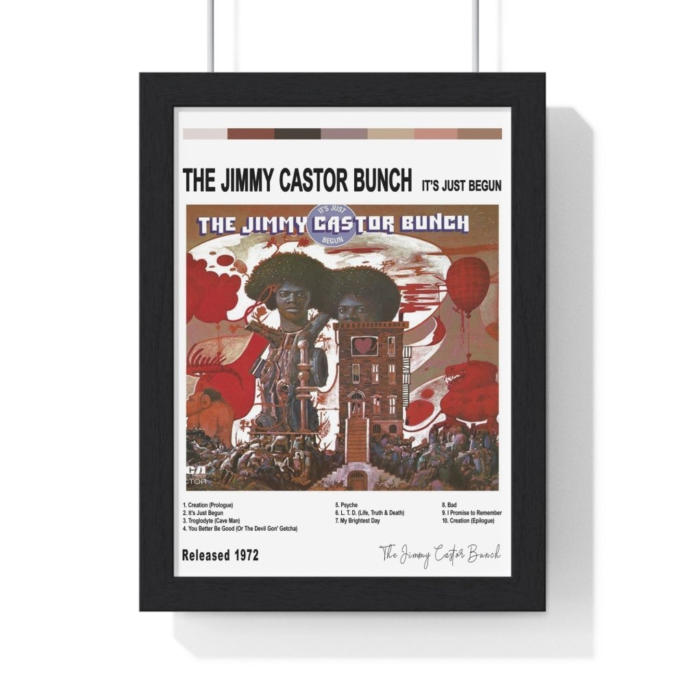 The Jimmy Castor Bunch - It's Just Begun Album Cover Poster - Poster Kingz - A5 (unframed) - White - 