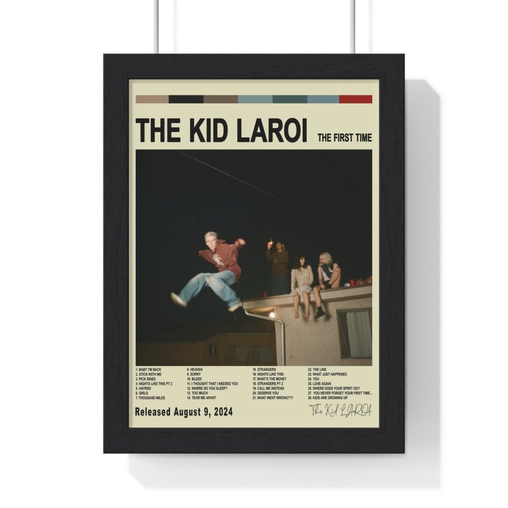 The Kid LAROI - The First Time Album Cover Poster - Poster Kingz - A5 (unframed) - Vintage - 