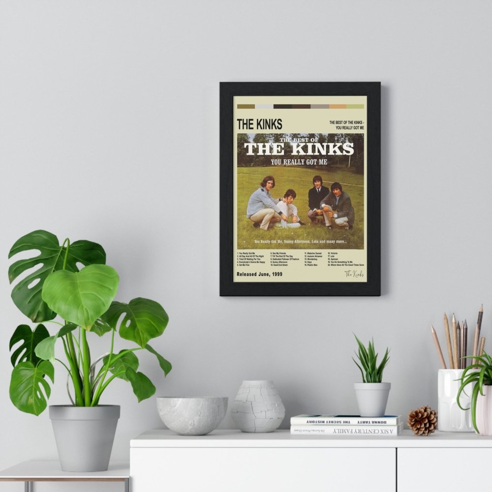 The Kinks - The Best Of The Kinks Album Cover Poster - Poster Kingz - A5 (unframed) - White - 