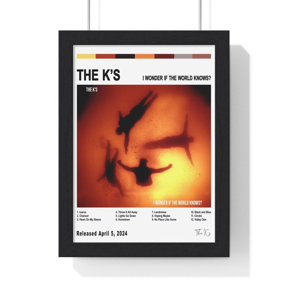 The K's - I Wonder If The World Knows Album Cover Poster - Poster Kingz - A5 (unframed) - White - 