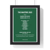 Framed The Masters 2025 Rory McIlroy Augusta National Print print