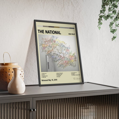 The National - High Violet Album Cover Poster - Poster Kingz - A5 (unframed) - White - 