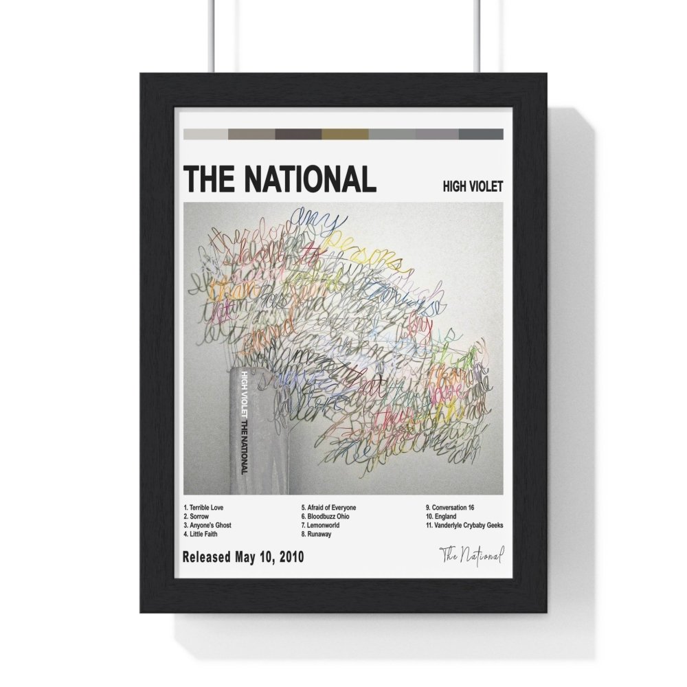 The National - High Violet Album Cover Poster - Poster Kingz - A5 (unframed) - White - 