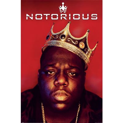 Framed The Notorious B.I.G. Crown Portrait maxi poster
