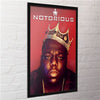Framed The Notorious B.I.G. Crown Portrait maxi poster