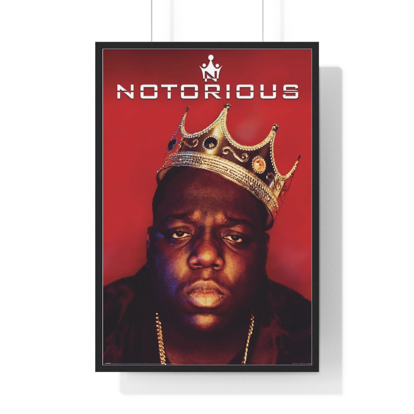 Framed The Notorious B.I.G. Crown Portrait maxi poster