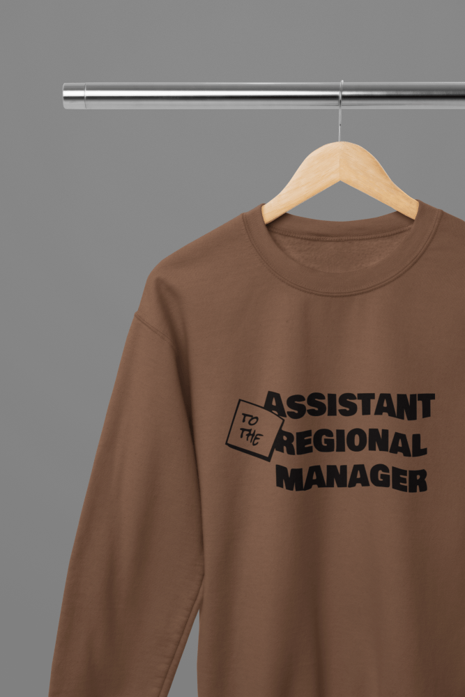 The Office Assistant To The Regional Manager TV Show T-Shirt/Sweatshirt - Poster Kingz - S - Brown - Sweatshirt