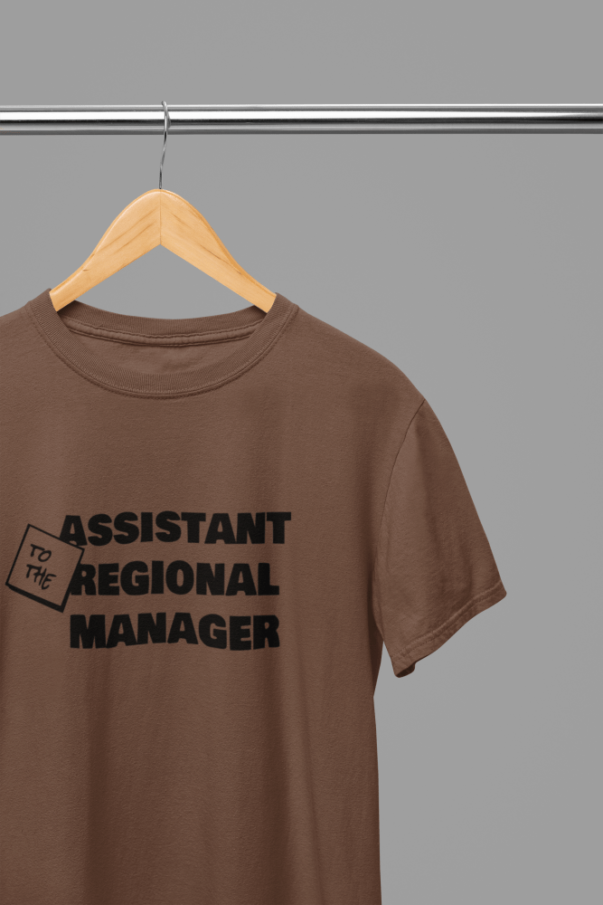 The Office Assistant To The Regional Manager TV Show T-Shirt/Sweatshirt - Poster Kingz - S - Brown - T-Shirt