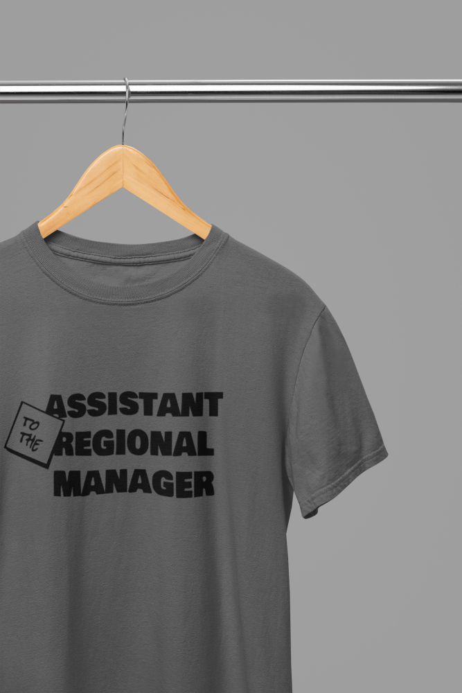 The Office Assistant To The Regional Manager TV Show T-Shirt/Sweatshirt - Poster Kingz - S - Grey - T-Shirt