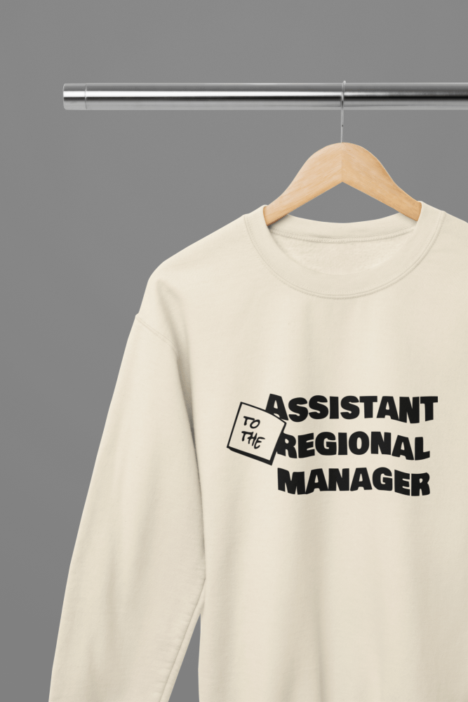 The Office Assistant To The Regional Manager TV Show T-Shirt/Sweatshirt - Poster Kingz - S - Sand - Sweatshirt