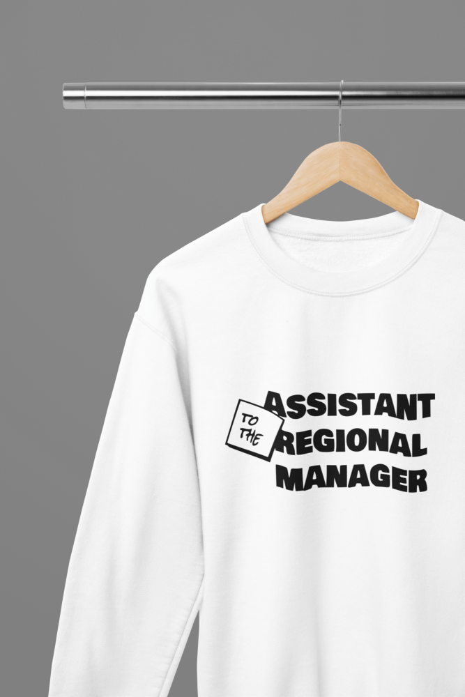 The Office Assistant To The Regional Manager TV Show T-Shirt/Sweatshirt - Poster Kingz - S - White - Sweatshirt