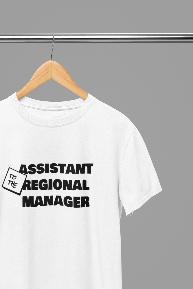 The Office Assistant To The Regional Manager TV Show T-Shirt/Sweatshirt - Poster Kingz - S - White - T-Shirt