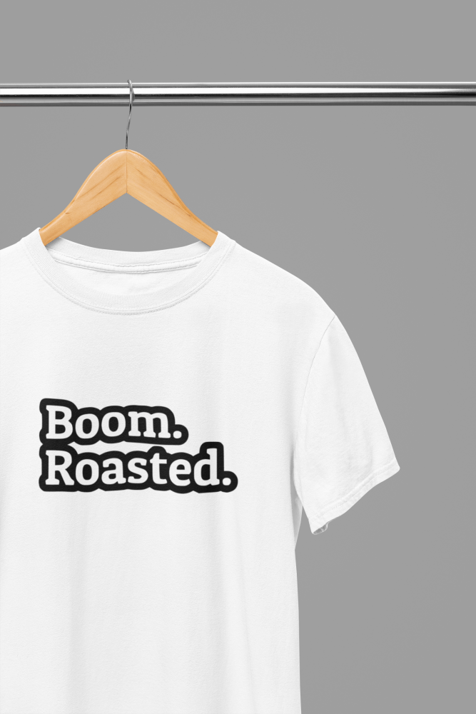 The Office Boom Roasted TV Show T-Shirt/Sweatshirt - Poster Kingz - S - White - T-Shirt