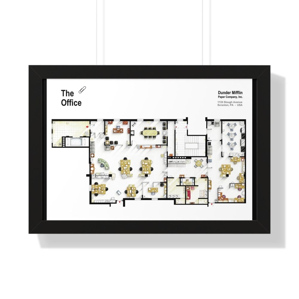 The Office Dunder Mifflin FloorPlan - Poster Kingz