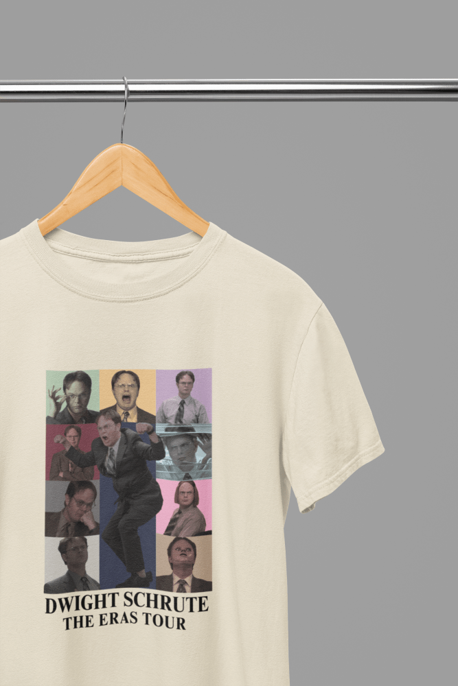 The Office Dwight Eras Tour TV Show T-Shirt/Sweatshirt - Poster Kingz - S - Sand - T-Shirt