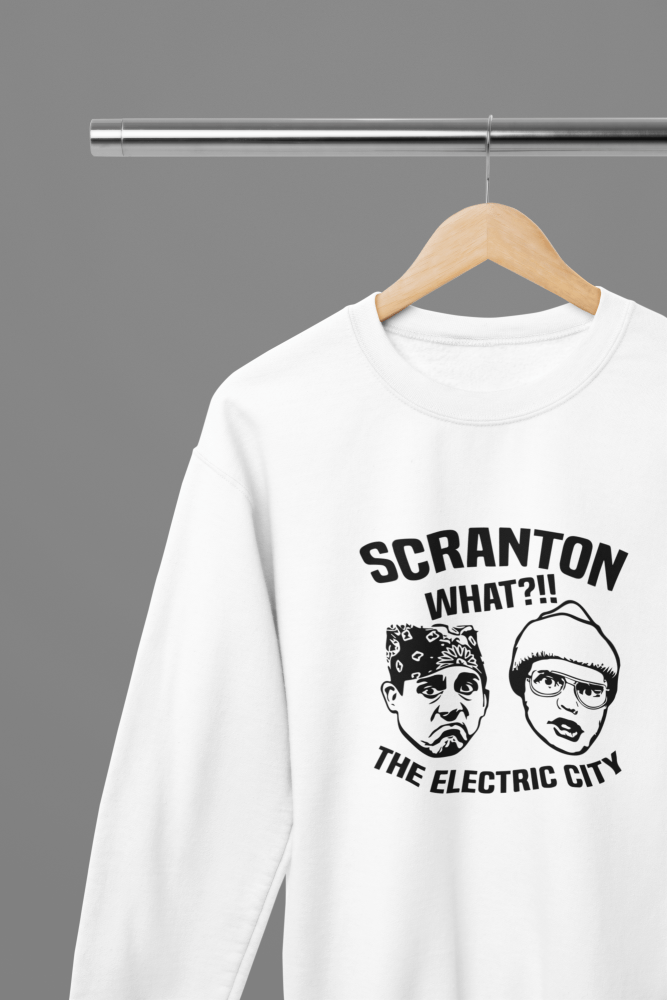 The Office Electric City TV Show T-Shirt/Sweatshirt - Poster Kingz - S - White - Sweatshirt