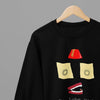 Grey t-shirt with The Office Michael Scott Lobe Yoy Long Tim /Sweatshirt back view