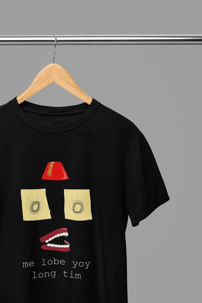 Black t-shirt with The Office Michael Scott Lobe Yoy Long Tim /Sweatshirt