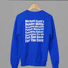 Light Blue t-shirt with The Office - Dunder Mifflin Rabies Awareness Shirt TV Show Apparel close-up