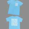 Light Blue t-shirt with The Office - Dunder Mifflin Rabies Awareness Shirt TV Show Apparel