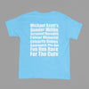 Blue t-shirt with The Office - Dunder Mifflin Rabies Awareness Shirt TV Show Apparel back view