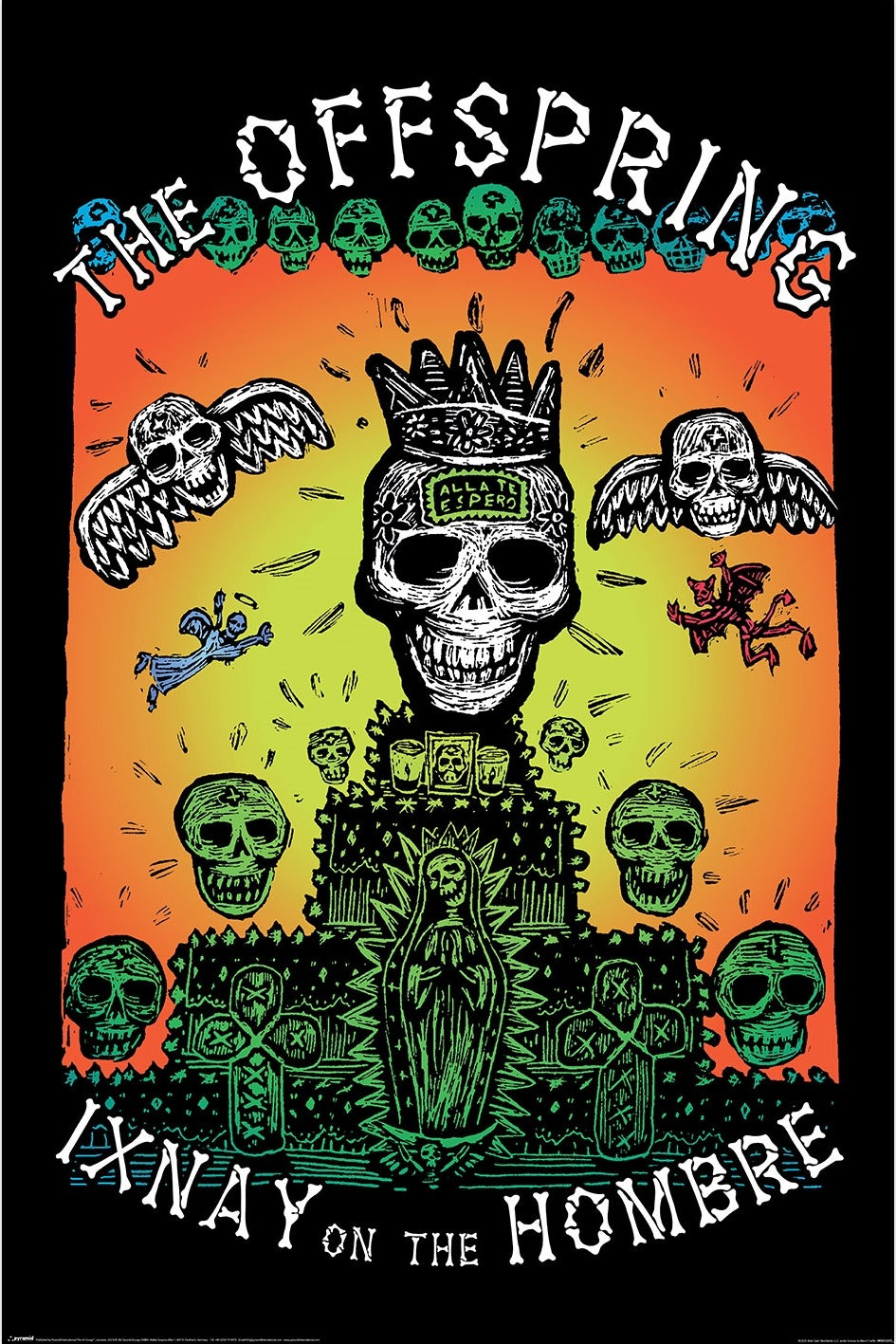 The Offspring Ixnay on the Hombre Maxi Poster official Pyramid artwork