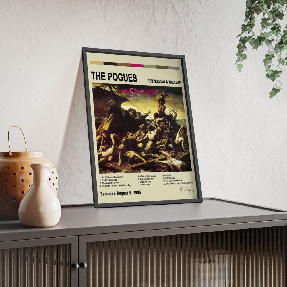 The Pogues - Rum Sodomy & the Lash Album Cover Poster - Poster Kingz - A5 (unframed) - White - 