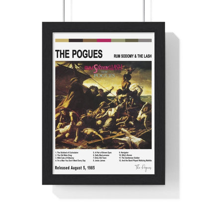 The Pogues - Rum Sodomy & the Lash Album Cover Poster - Poster Kingz - A5 (unframed) - White - 