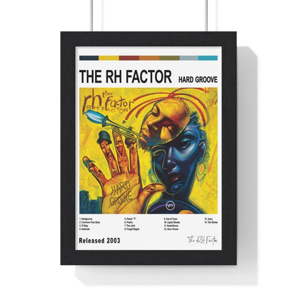 The RH Factor - Hard Groove Album Cover Poster - Poster Kingz - A5 (unframed) - White - 