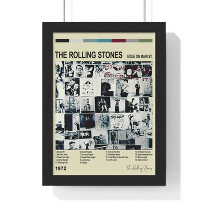 The Rolling Stones - Exile on Main St Album Poster - Poster Kingz - A5 (unframed) - Exile on Main St 1972 - Vintage - AlbumArt