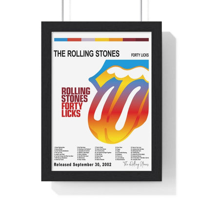 The Rolling Stones - Exile on Main St Album Poster - Poster Kingz - A5 (unframed) - Forty Licks 2002 - White - AlbumArt