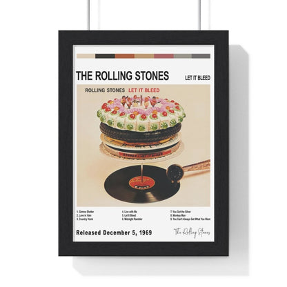 The Rolling Stones - Exile on Main St Album Poster - Poster Kingz - A5 (unframed) - Let It Bleed 1969 - White - AlbumArt