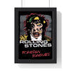 The Rolling Stones Foreign Tongues Maxi Poster framed in a black frame