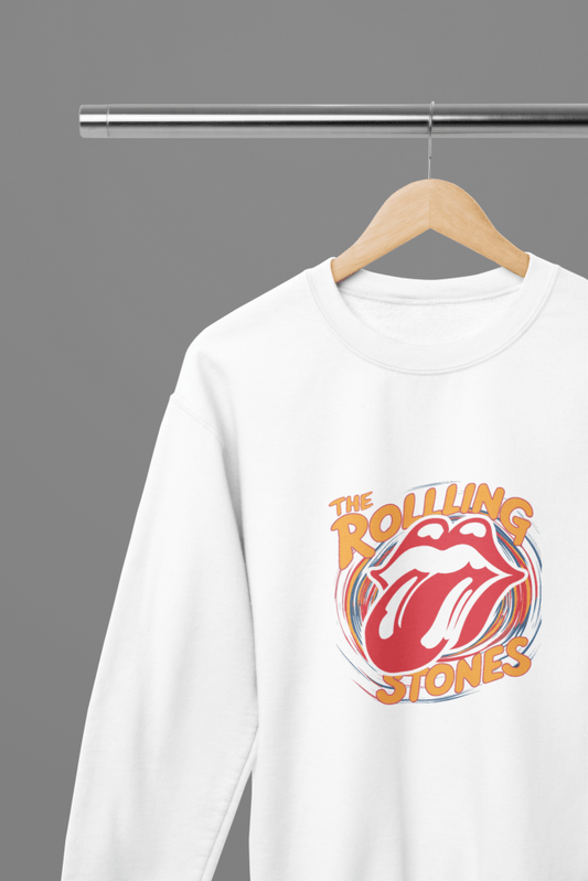 The Rolling Stones T-Shirt/Sweatshirt - Poster Kingz - S - Sweatshirt - White